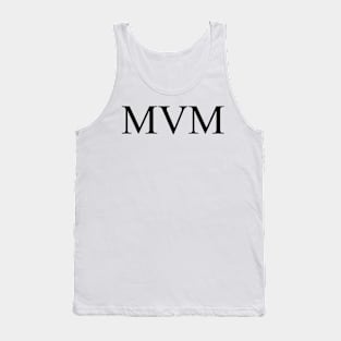 Mum Roman Numerals Black Tank Top